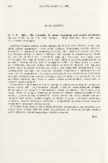 Book received. G. A. F. Seber, 1982: The estimation of animal abundance and related parameters. Charles Griffin & Cl. Ltd, London, 654 pp