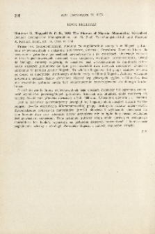 Book received. R. Hutterer, D. C. D. Happold, 1983: The shrews of Nigeria (Mammalia: Soricidae). Bonner Zoologische Monographien, nr 18. Zool. Forschungsinstitut und Museum A. Koenig, Bonn, 79 pp