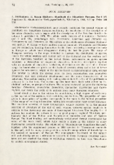 Book received. J. Niethammer, F. Krapp (ed.), 1982: Handbuch der Säugetiere Europas. Band 2/1. Nagetiere II. Akademische Verlagsgesellschaft, Wiesbaden, 649 pp