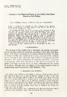 Analysis of the mammal fauna of the Lublin Coal Basin based on owl pellets