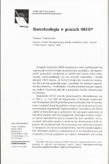 Biotechnologia w pracach OECD