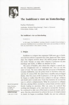 The buddhism’s view on biotechnology