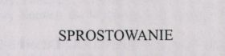 Sprostowanie