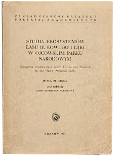 General principles of the teamwork in the Ojc&oacute;w National Park