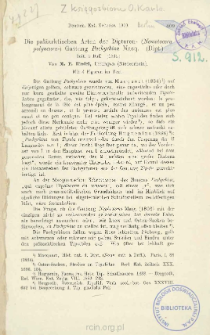 Die pal&auml;arktischen Arten der Dipteren- (Nematocera polyneura-) Gattung Pachyrhina Macq. (Dipt.)