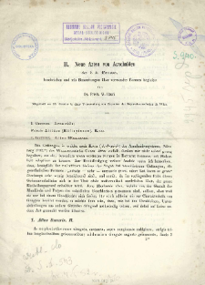 Neue Arten von Arachniden des k. k. Museums, beschrieben und mit Bemerkungen &uuml;ber verwandte Formen begleitet