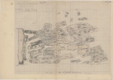 KZG, VI 502 C, 602 A, plan archeologiczny wykopu, konstrukcje drewniane