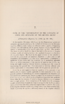 Note on the "enumeration of the contacts of lines and surfaces of the second order"
