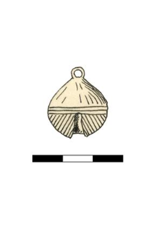 pendant, bronze, ornamented