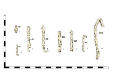 chain, iron, fragments (1-7)