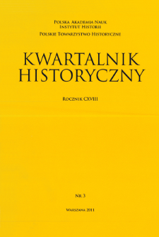 Kwartalnik Historyczny R. 118 nr 3 (2011), Recenzje