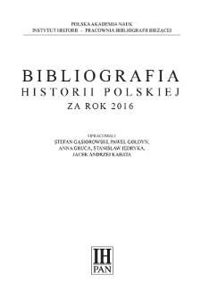 Bibliografia historii polskiej za rok 2016
