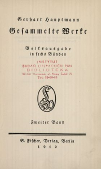 Gesammelte Werke : Volksausgabe in sechs Bänden. Bd. 2