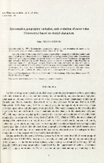Systematics, geographic variation, and evolution of snow voles ( Chionomys ) based on dental characters