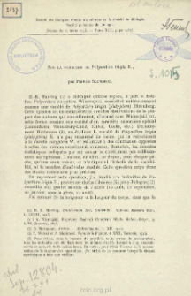 Sur la variation de Polyarthra irigla E.