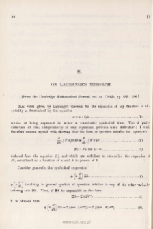 On Lagrange's Theorem