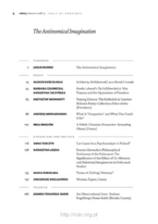 Teksty Drugie Nr 5 (2018), Table of contents