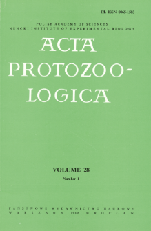 Acta Protozoologica, Vol. 28, Nr 1