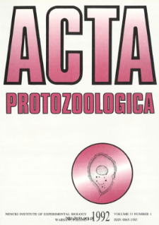 Acta Protozoologica Vol. 31 Nr 1 (1991)