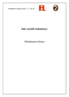 Jak czytali romantycy