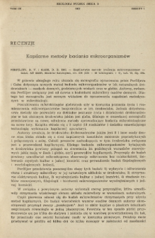 Kapilarne metody badania mikroorganizm&oacute;w