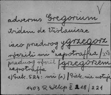 Kartoteka Słownika staropolskich nazw osobowych; Grzeg - Gut