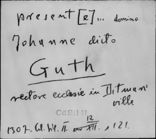 Kartoteka Słownika staropolskich nazw osobowych; Gut - Gz