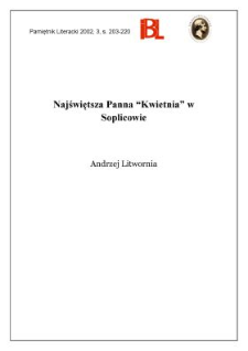 Najświętsza Panna "Kwietnia" w Soplicowie