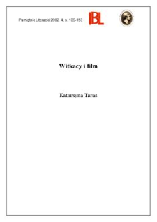 Witkacy i film
