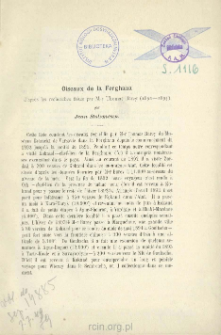 Oiseaux de la Ferghana d’apres les recherches faites par M-r Thomas Barey (1892 — 1895)