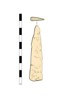 iron knife's blade, fragment