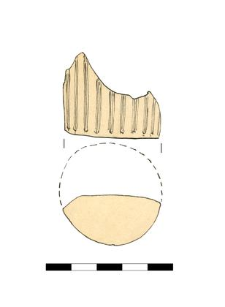 bottom of the glass' vessel, fragment