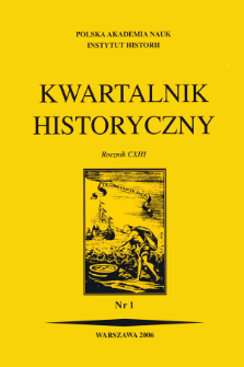 Kwartalnik Historyczny R. 113 nr 1 (2006), Recenzje