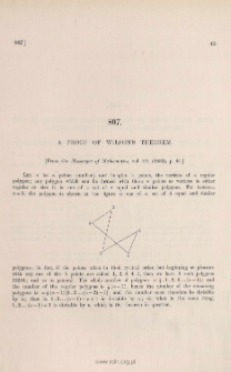 A proof of Wilson's theorem