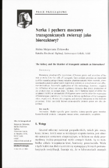 Nerka i pęcherz moczowy transgenicznych zwierząt jako bioreaktory?