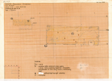 KZG, VI 301 D, profil archeologiczny W i plan wykopu