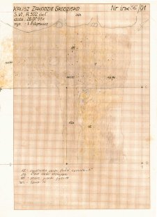 KZG, VI 302 C, plan archeologiczny wykopu