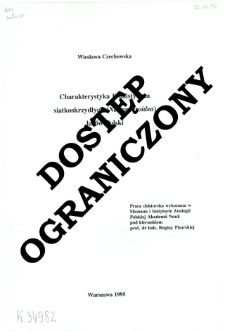 Charakterystyka faunistyczna siatkoskrzydłych (Neuropteroidea) las&oacute;w Polski