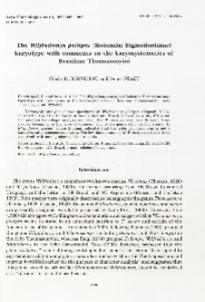 The Wilfredomys pictipes (Rodentia: Sigmodontinae) karyotype with comments on the karyosystematics of Brazilian Thomasomyini