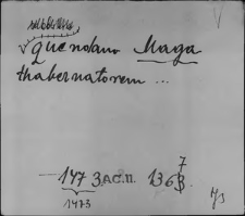 Kartoteka Słownika staropolskich nazw osobowych; Mag - Mak