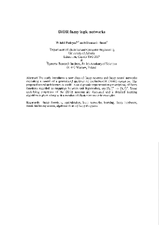 fXOR fuzzy logic networks