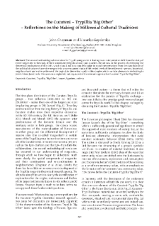 The Cucuteni &ndash; Trypillia &lsquo;Big Other&rsquo; &ndash; Reflections on the Making of Millennial Cultural Traditions