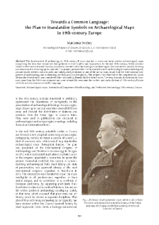 Towards a Common Language: the Plan to Standardise Symbols on Archaeological Maps in 19th-century Europe