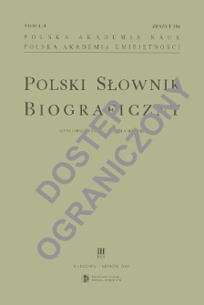 Polski słownik biograficzny T. 52 (2017-2019), Tansman Aleksander - Tarło Piotr Franciszek