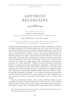 Edytorstwo i życiopisanie. Rec.: Bronisława Walig&oacute;rska, Listy z Cytadeli 1886, oprac. Monika Rudaś-Grodzka, Warszawa 2018