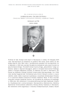 Roman Loth (1931&ndash;2019)