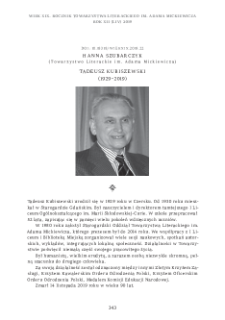 Tadeusz Kubiszewski (1929-2019)