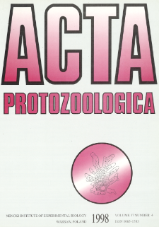 Acta Protozoologica, Vol. 37, Nr 4 (1998)