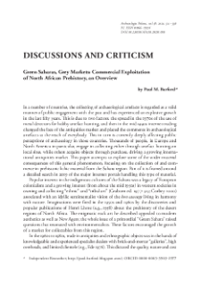 Green Saharas, Grey Markets: Commercial Exploitation of North African Prehistory, an Overview