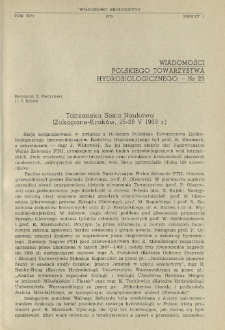 Tatrzańska Sesja Naukowa (Zakopane-Kraków, 25-28 V 1969 r.)